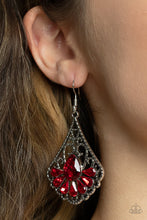 Load image into Gallery viewer, Paparazzi Earrings Exemplary Elegance - Red
