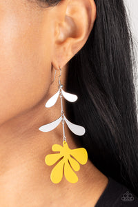 Palm Beach Bonanza - Yellow earrings