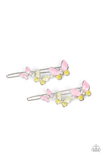 Load image into Gallery viewer, Bushels of Butterflies - Pink hair clip
