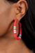 Colorfully Contagious - Red Hoop Earring Paparazzi