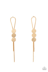 Bolo Beam - Gold earrings
