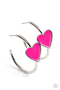 Kiss Up - Pink earrings