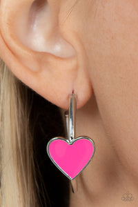 Kiss Up - Pink earrings