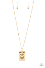 Load image into Gallery viewer, Paparazzi Necklace All About Trust - Gold
