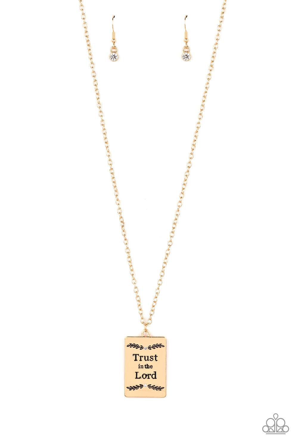 Paparazzi Necklace All About Trust - Gold