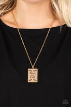 Load image into Gallery viewer, Paparazzi Necklace All About Trust - Gold
