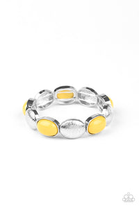 Paparazzi Bracelets Decadently Dewy - Yellow
