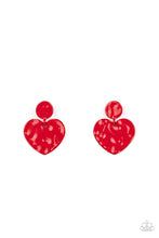 Load image into Gallery viewer, Just a Little Crush - Red  earrings
