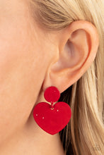 Load image into Gallery viewer, Just a Little Crush - Red  earrings
