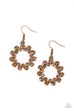 Load image into Gallery viewer, Champagne Bubbles - Brass earrings
