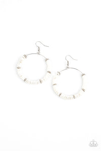 Loudly Layered - White earrings