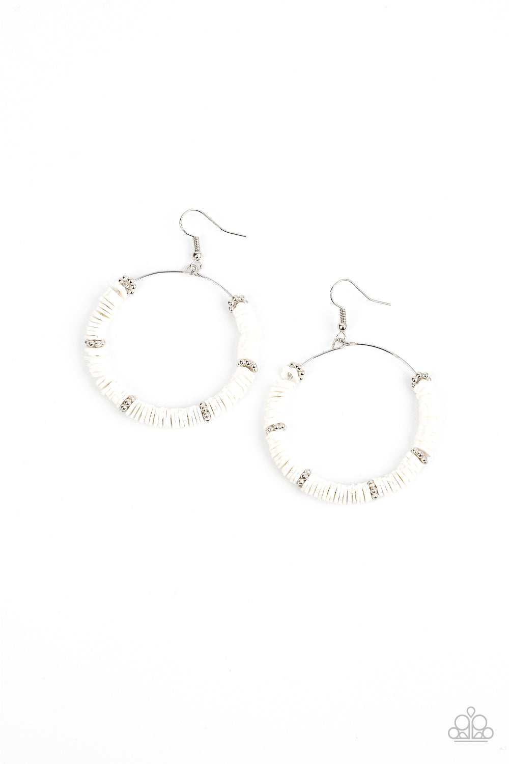 Loudly Layered - White earrings