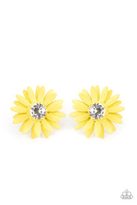 Sunshiny DAIS-y - Yellow earrings