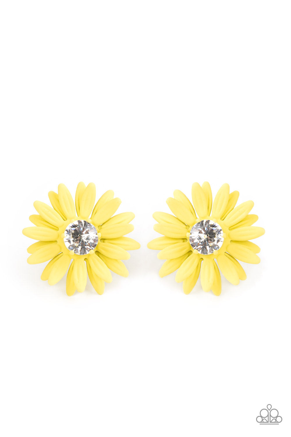 Sunshiny DAIS-y - Yellow earrings