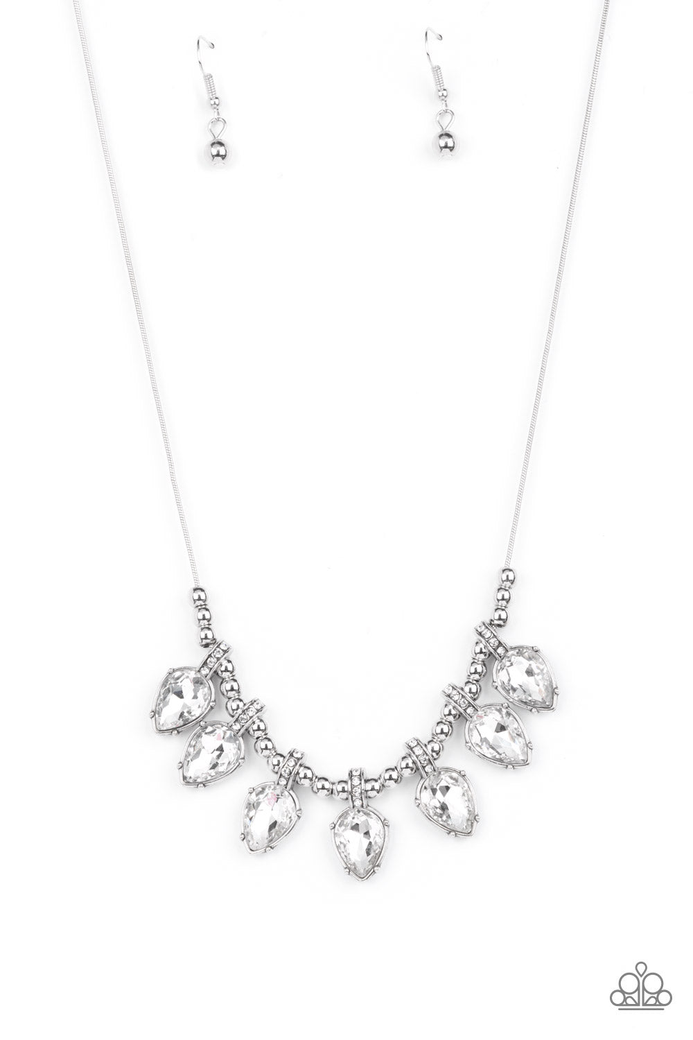 Crown Jewel Couture - White  necklace