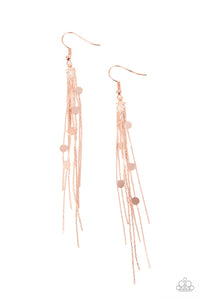 Cosmic Cascade -  Copper earrings