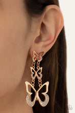 Load image into Gallery viewer, Flamboyant Flutter - Gold earrings
