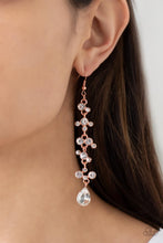 Load image into Gallery viewer, Paparazzi Earrings Wedding Day Dazzle - Copper Coming Soon
