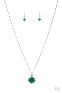 Gracefully Gemstone - Green  necklace