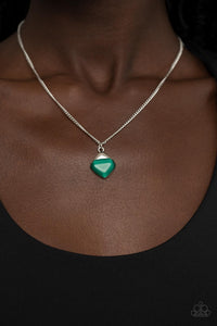 Gracefully Gemstone - Green  necklace