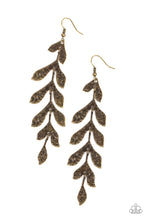Load image into Gallery viewer, Lead From the FROND - Brass earrings
