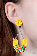 Load image into Gallery viewer, Make it RAINBOW - Yellow earrings
