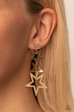 Load image into Gallery viewer, Paparazzi Earrings Superstar Crescendo - Gold Coming Soon
