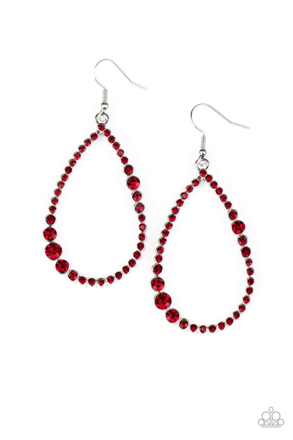 Paparazzi Earrings Diva Dimension - Red