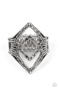 Diamond Duet - Silver ring
