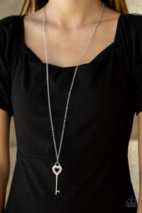 Paparazzi Necklaces Unlock Your Heart - Pink