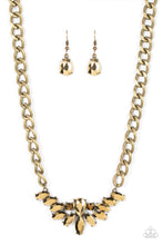 Load image into Gallery viewer, Come at Me - Brass  necklace
