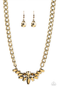 Come at Me - Brass  necklace