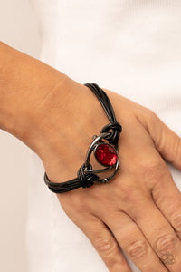 Paparazzi Bracelet Keep Your Distance -  Red