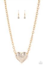 Load image into Gallery viewer, Heartbreakingly Blingy - Gold necklace
