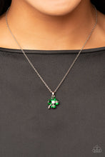 Load image into Gallery viewer, Kiss Me, Im Irish - Silver necklace
