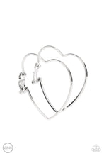 Load image into Gallery viewer, Harmonious Hearts - Silver clip-on earrings
