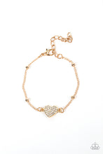 Load image into Gallery viewer, Heartachingly Adorable - Gold bracelet
