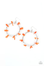 Load image into Gallery viewer, Ocean Surf - Orange Earrings
