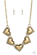 Load image into Gallery viewer, Paparazzi Necklaces Kindred Hearts - Brass
