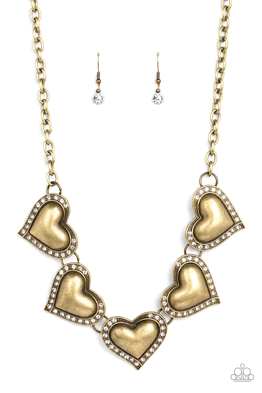 Paparazzi Necklaces Kindred Hearts - Brass