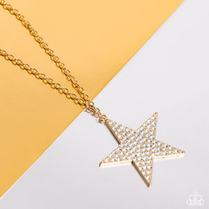 Paparazzi Necklace Rock Star Sparkle - Gold