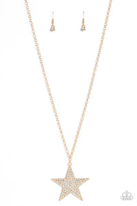 Paparazzi Necklace Rock Star Sparkle - Gold