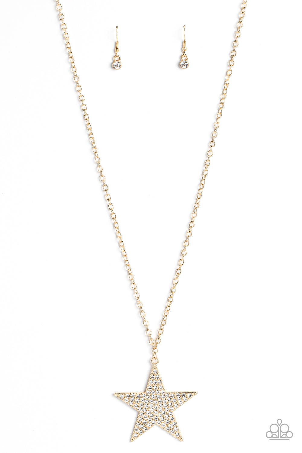 Paparazzi Necklace Rock Star Sparkle - Gold