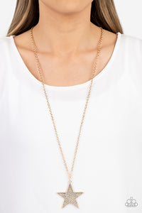 Paparazzi Necklace Rock Star Sparkle - Gold