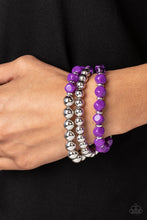 Load image into Gallery viewer, Paparazzi Bracelet Summer Sabbatical - Purple
