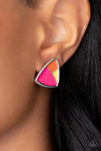 Load image into Gallery viewer, Kaleidoscopic Collision - Multi earrings
