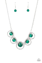 Load image into Gallery viewer, Elliptical Enchantment - Green Necklace
