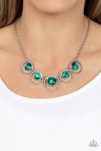Load image into Gallery viewer, Elliptical Enchantment - Green Necklace
