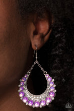 Load image into Gallery viewer, Bubbly Bling - Purple Earrings
