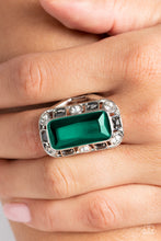 Load image into Gallery viewer, Radiant Rhinestones - Green Ring
